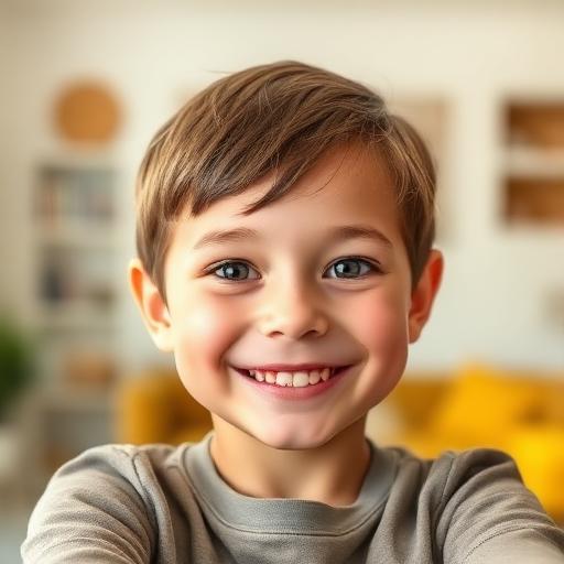 Good example: Sharp, facing the camera